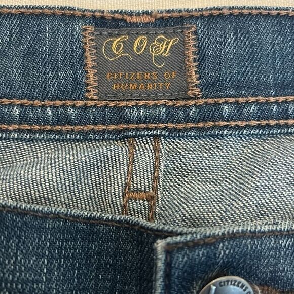 CITIZENS OF HUMANITY COH denim jeans manic mini boot 26 - Picture 4 of 7